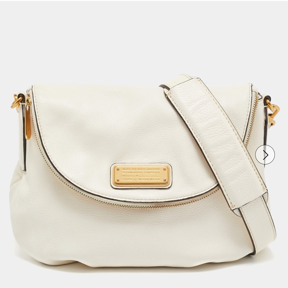 Marc Jacobs White Leather Crossbody Bag